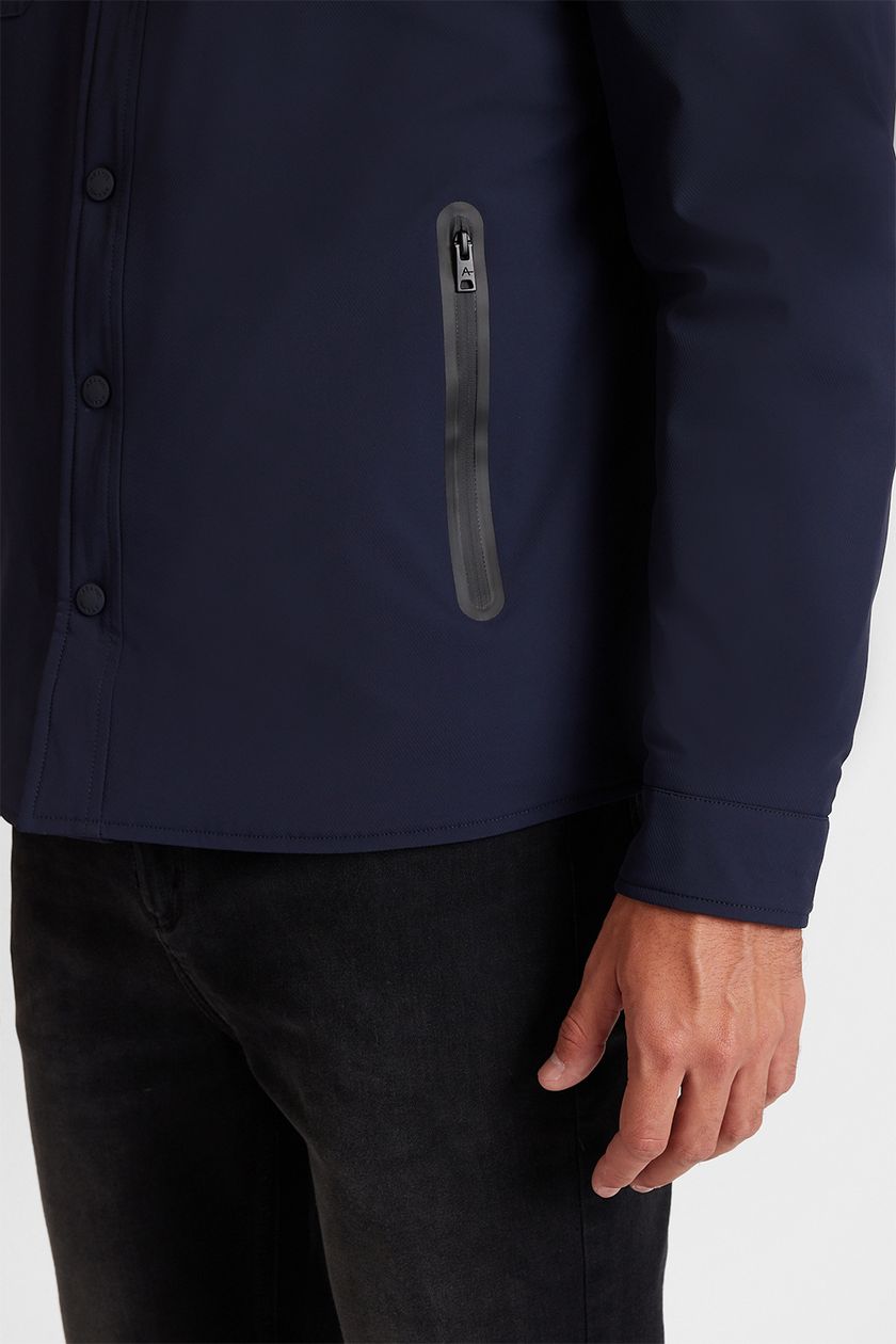 Jaqueta Overshirt Sarjada Liquid Repeller Marinho