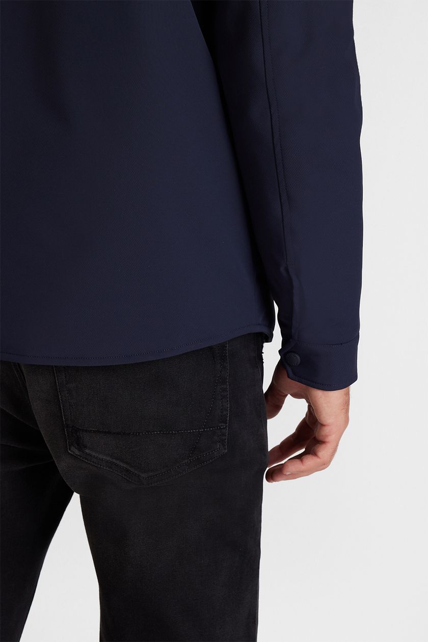 Jaqueta Overshirt Sarjada Liquid Repeller Marinho