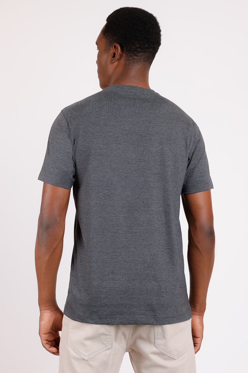 Camiseta Gola Careca Grafite Mescla