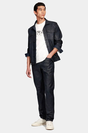 Calça Jeans Slim Premium Resinada Preto