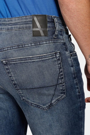 Calça Jeans Slim Flex And Dry Stone Azul Escuro