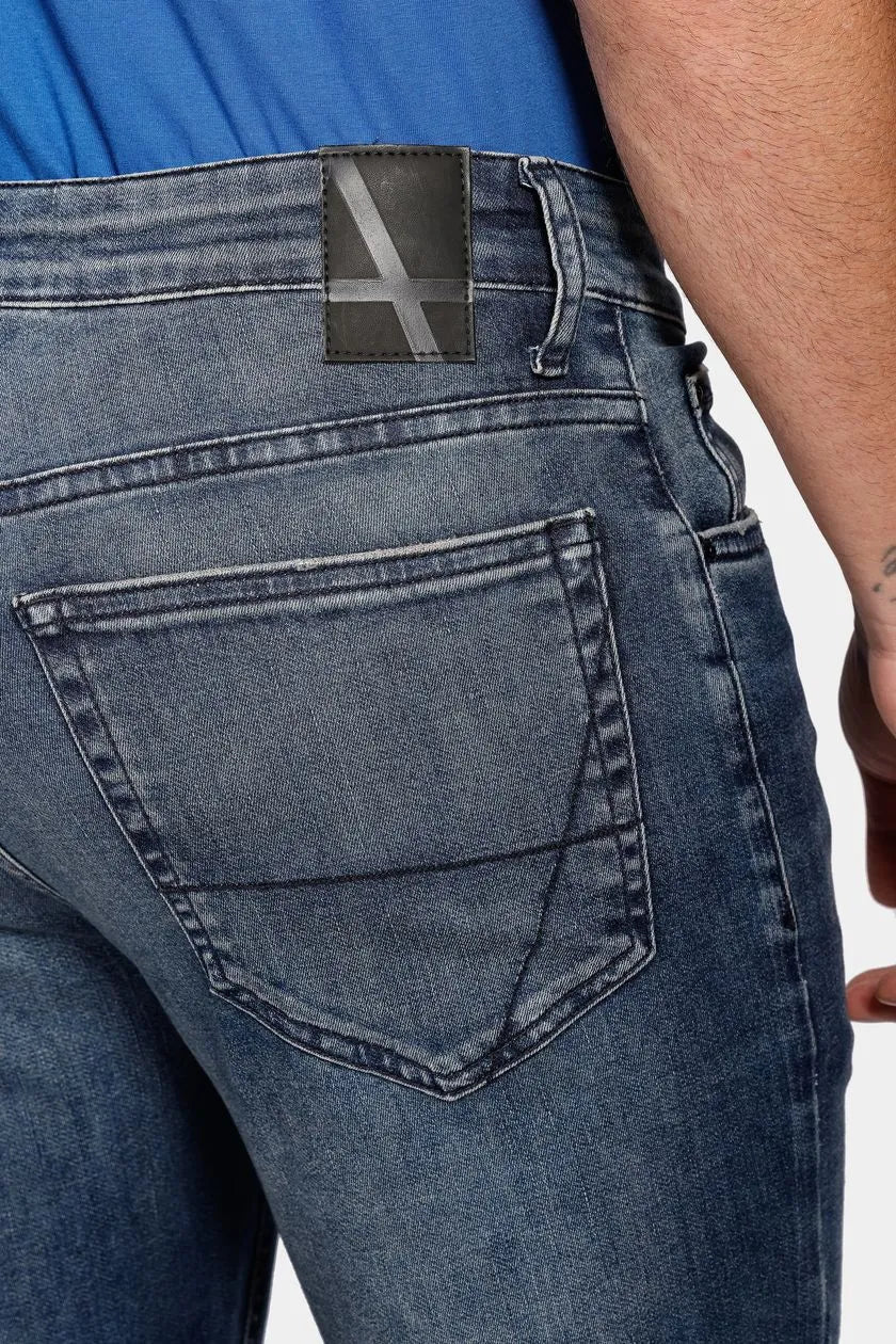 Calça Jeans Slim Flex And Dry Stone Azul Escuro