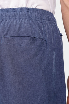 Shorts de Elástico Mescla Color Índigo