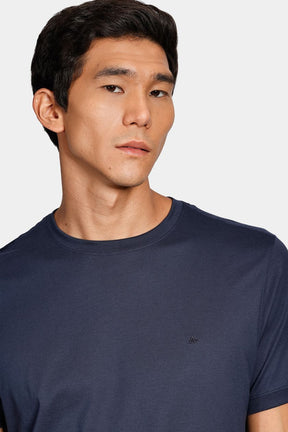 Camiseta Manga Curta Algodão Pima Marinho