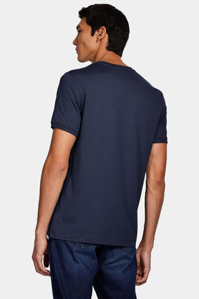 Camiseta Manga Curta Algodão Pima Marinho