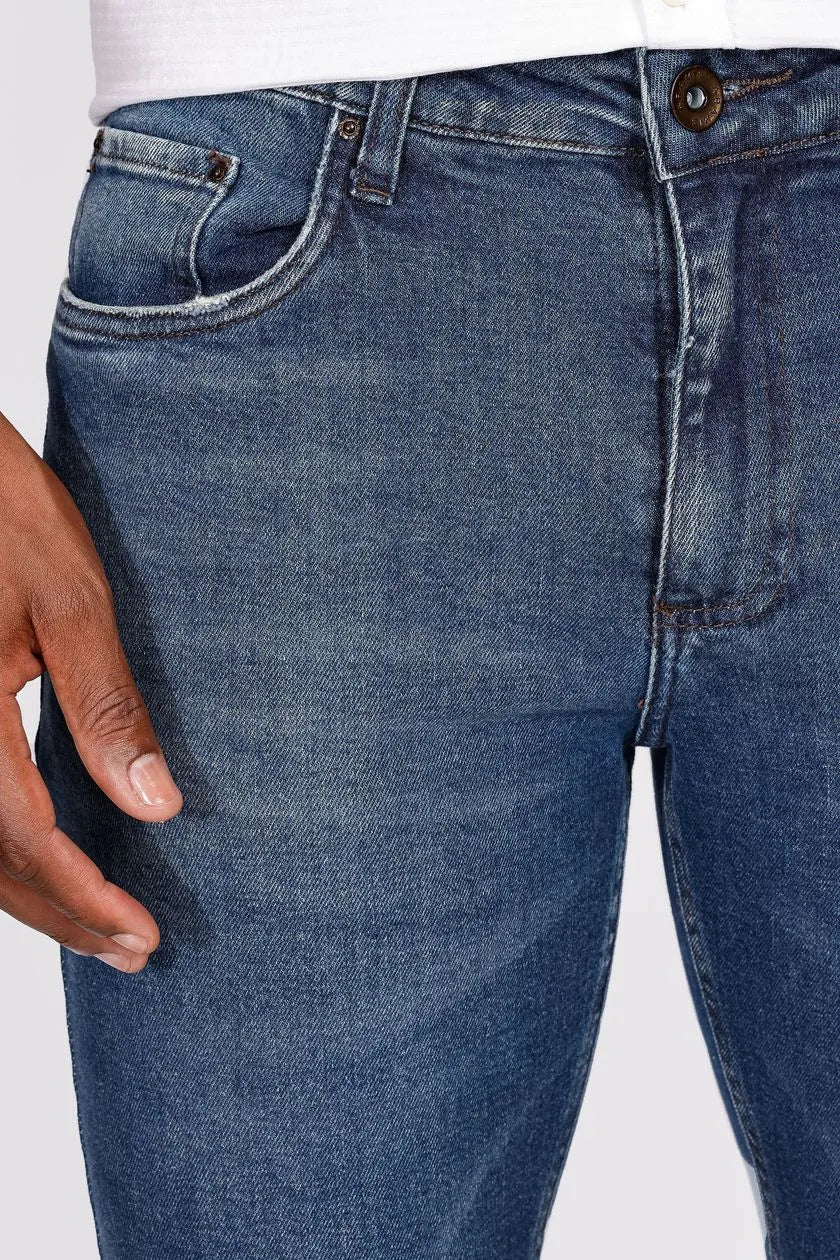 Calça Jeans Regular Sky Intesense Azul Escuro