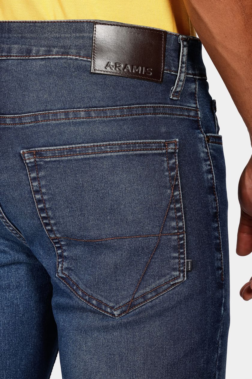 Calça Jeans Slim Super Power Dirty Azul Médio