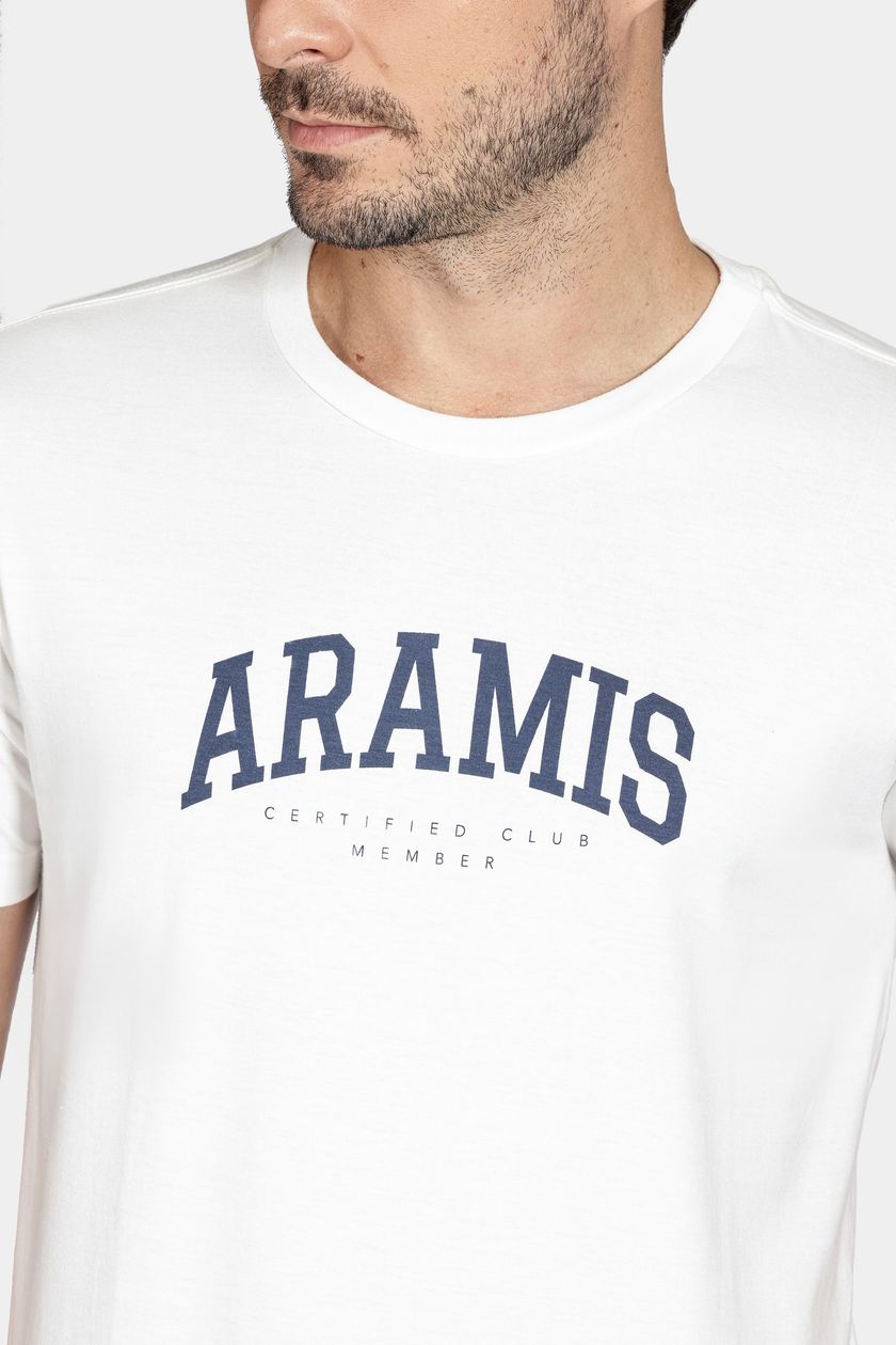 Camiseta Aramis College de Algodão Off White