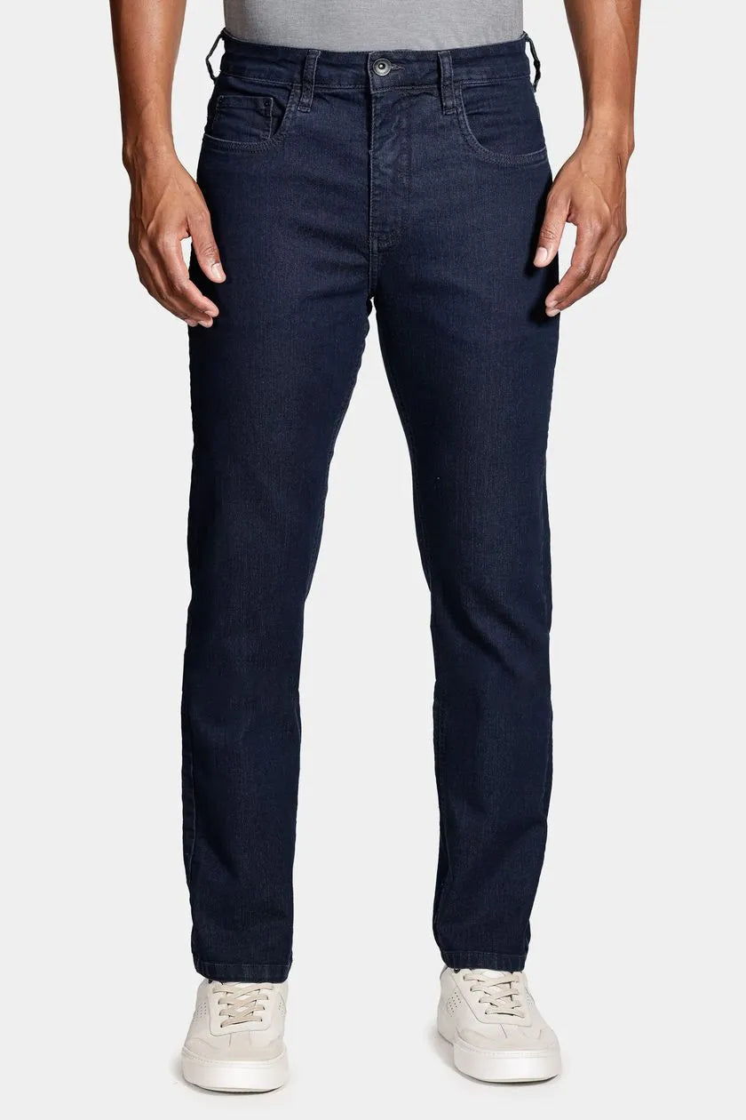 Calça Jeans Regular Escura Azul Escuro