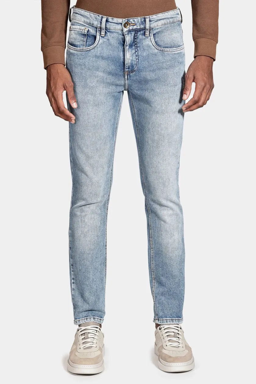 Calça Jeans Slim Blue Stone Eco Azul Médio