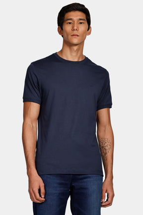 Camiseta Manga Curta Algodão Pima Marinho