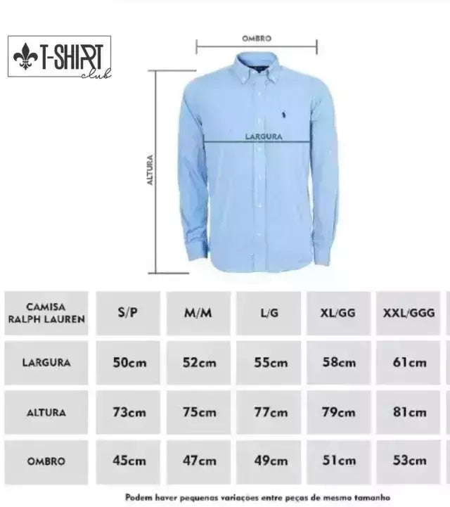 CAMISA SOCIAL ARA.MIS OXFORD - ML - AZUL JEANS